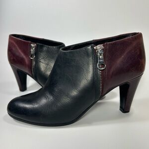 See by Chloe two tone high heel booties leather
